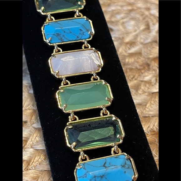 RALPH LAUREN Semi-Precious Stone Link Bracelet … Colorful & Fun! 🌸 - Picture 3 of 16